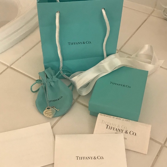 Tiffany & Co. Jewelry - Tiffany and Co. heart and key neckless